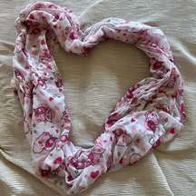 Pink‎ Birds/hearts infinity scarf