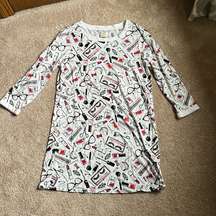 Intimates Cosmetic Print Sleep Shirt    Size Large