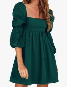 Green Babydoll Dress