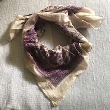 Forever 21 beige paisley scarf wrap bandana