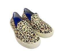 Rothy’s The Original Slip On Sneaker Leopard Print Sahara Desert Cat Size 6.5