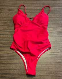 NWT Beachsissi Small Red One Piece Swimsuit Bathing Suit NEW