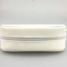 Oakley white embossed leather glasses sunglasses pouch case soft with zipper