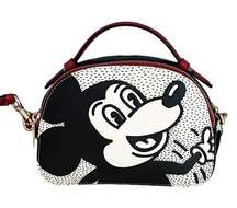 Coach Disney Mickey Mouse X Keith Haring Serena Satchel Chalk Leather C7234