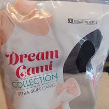 NIP After Six Dream Cami Ultra Soft Seamless Black White Gray 3 Pack S/M