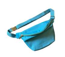 NWOT Pink Lily Nylon Aqua with Gold Belt Bag‎ w/ Adjustable Strap