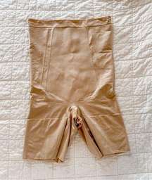SPANX OnCore High Waisted Mid Thigh Short Large Soft Nude