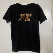 XLARGE clothing co. Los angeles Black crew neck cheetah logo cotton tshirt