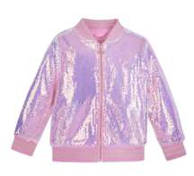 Sequin Bomber Jacket.  Earidescent Jacket.