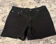 Womens vintage black denim 5” Saturday shorts by Polo Ralph Lauren size 12