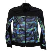 Slazenger Women's Abstract Print Golf Jacket Size Medium Black Green Purple blue