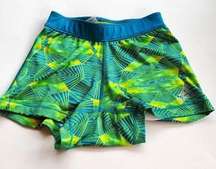 ADIDAS SHORTS TROPICAL PRINTED WOMENS SIZE‎ S TIGHT ATHLETIC YOGA RUNNING HIKING