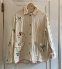 Rare Zara Oversized embroidered jacket