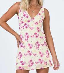 Nellie Mini Dress Yellow Floral