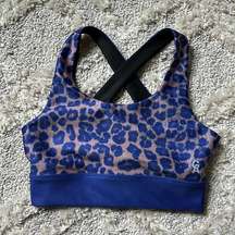 Good American The‎ Step Bra Purple Leopard size 0