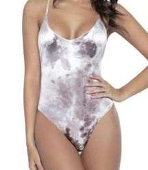 New Pilyq PQ Swim Virgo Aphrodite One Piece Swimsuit Medium Velour