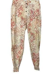 n:Philanthropy Women's NEW Leo - Jogger Abstract Animal Red Sweatpants SZ S