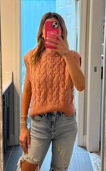 light pink Sweater Vest 