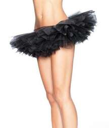 Leg Avenue Women's Black Organza Ballerina Layered Tutu