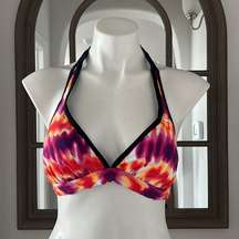 Halter Neck Bikini Top, Tie Dye Size M (8) New w/o Tag