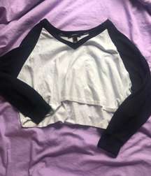 Cropped Long Sleeve Top