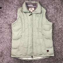 Woolrich Women’s Sage Green Puffer Vest Size Small