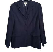 Talbots Navy Stretch Wool Blazer Jacket