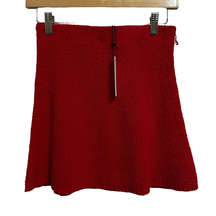 Day + Moon red knit a-line mini skirt size Small NEW