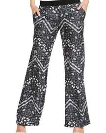 Sanctuary Anthropologie Wide Leg Palazzo Pull On Pants Black White Size Medium