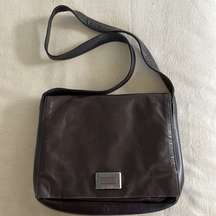 Perlina‎ Brown Leather Purse Shoulder Bag