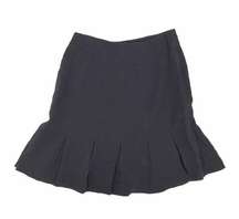 Rachel Zoe Black Pleated Flare Mini Skirt