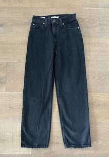 Levi’s  dad jean black denim wide leg baggy jeans