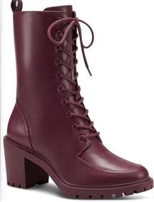NWOT Alfani Womens Blaire Faux Leather Booties Size: 8