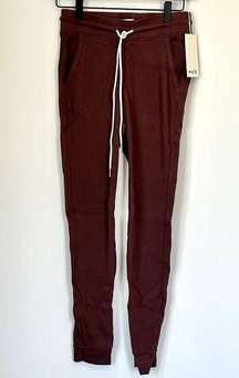 NWT MATE the Label Plum Brown Dakota Thermal Jogger - XS