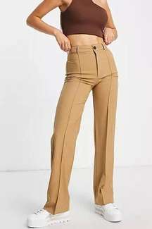 Pull&Bear ASOS High Rise Tailored Straight Leg Pants