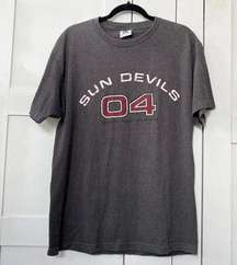 Vintage TLC Sportswear Arizona State University Sun Devils '04 Grey T Shirt