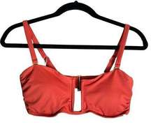 NWT Andie Swim Cartagena Top Cut Out Center Adjustable Straps Bikini Size Small