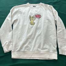 cream colored  sweatshirt with dog  size medium