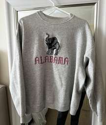 Vintage Embroidered Elephant Graphic University of Alabama Crewneck