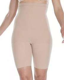 Spanx Shapewear Women's Size A Power Panties Mid Thigh Shorts Undergarment Nude