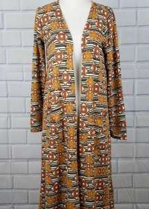 🔽 NWOT LULAROE Aztec Print Sarah Duster Cardigan, Size Small