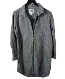 The North Face chambray shirt dress in size Large. EUC.