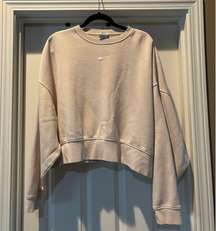 Cropped Crew Neck Sweatshirt