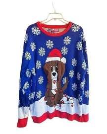 Ugly Christmas Sweater (Puppy) Sz XL Womans