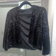 Black Sequin Chetta B jacket