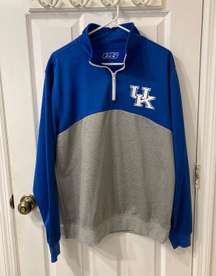 University Of Kentucky Wildcats Blue  Quarter Zip