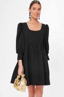 Pomander Place Andie Dress Black Small Short Puff Sleeves Cocktail