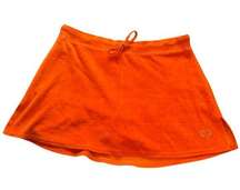 Vintage  Orange Velour Skort