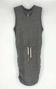 n:PHILANTHROPY Sleeveless Knit Dress Drawstring Waist Heather Gray M