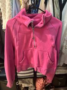 Sonic Pink Scuba Half zip